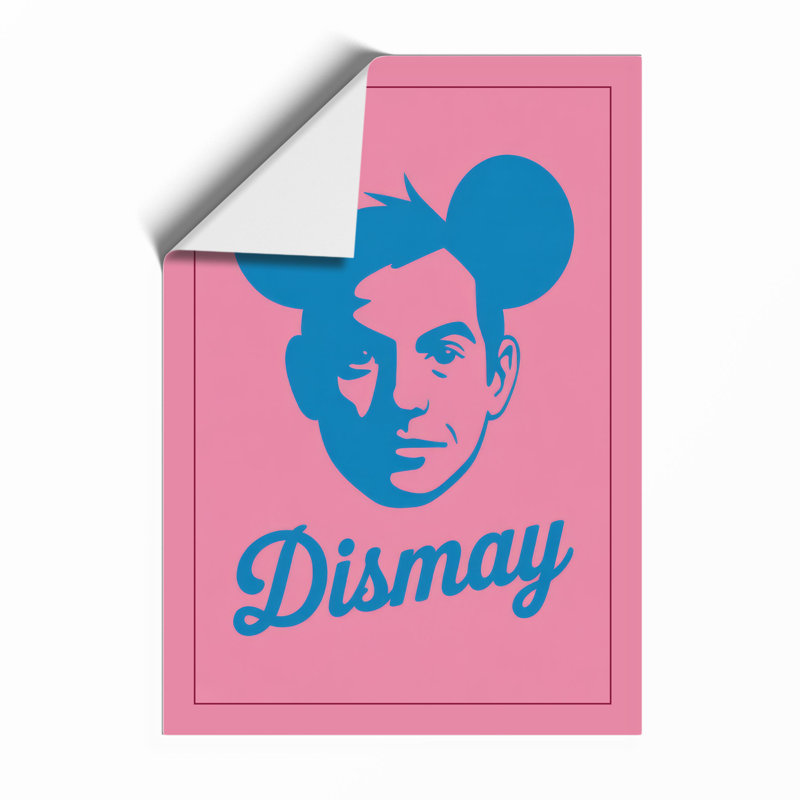 Dismay Typography - Framed Print, A1 - 84.1 x 59.4 cm, Unframed