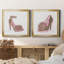 Golden Shoe I - ensemble de 2 reproductions d'art sur toiles-809879451-809879445