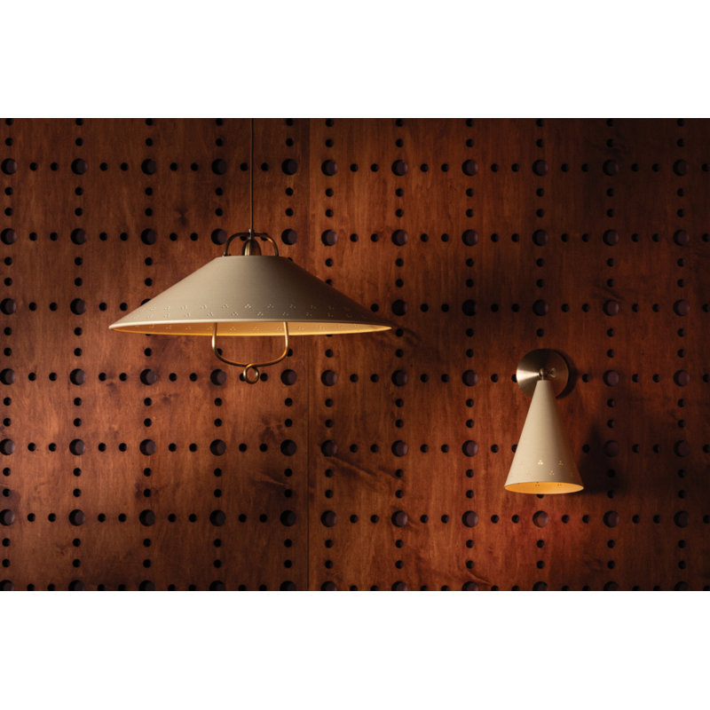 Pawley Pendant in Historic Bronze and Soft Sand by Cortney Bishop