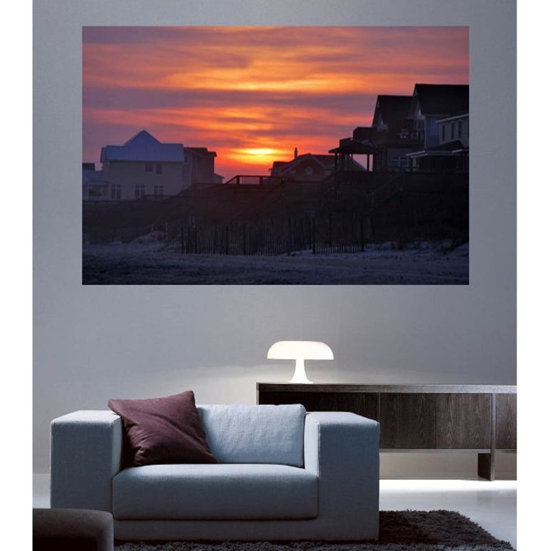 Décalcomanie murale coucher de soleil , 24 po x 36 po