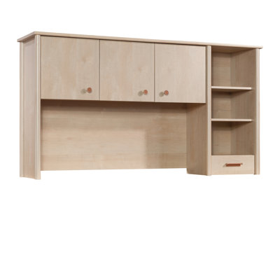 Bureau, fabrication brune et légère, rangement ouvert, étagères, tiroir de rangement caché, glissières lisses, fabrication de panneau de système de cordon,