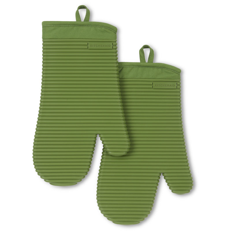 Gant de cuisine souple en silicone KitchenAid, Matcha