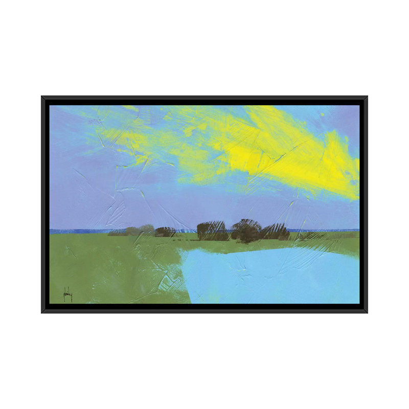 Reproduction d’art giclée sur toile tendue « Decoy pond » par Paul Bailey, H 18 po x l 26 po x P 1,5 po, Pas de tapis