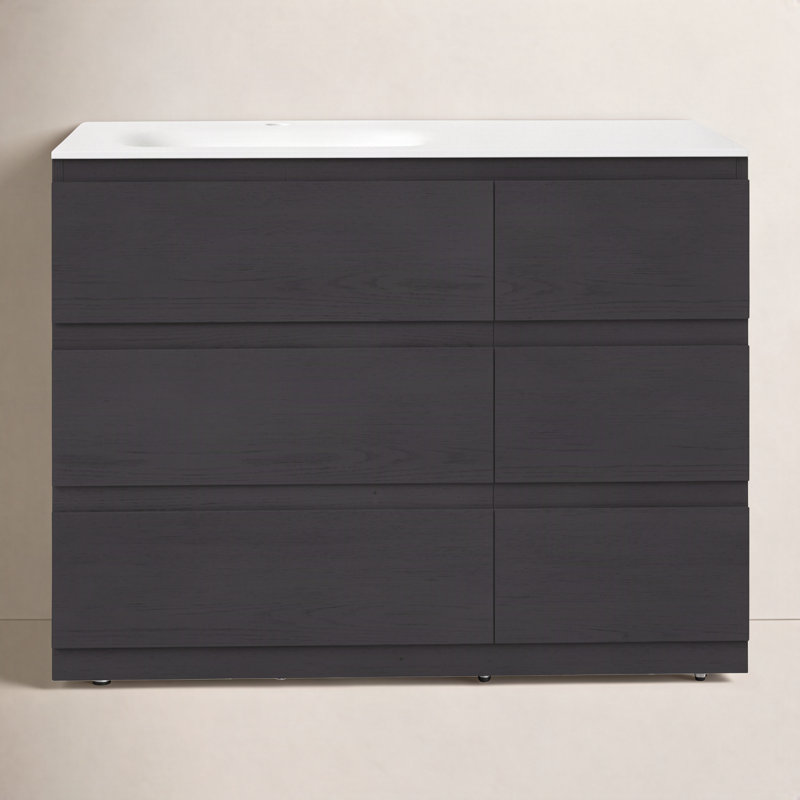 Ensemble de meuble-lavabo simple 42 po Arla, Gris anthracite