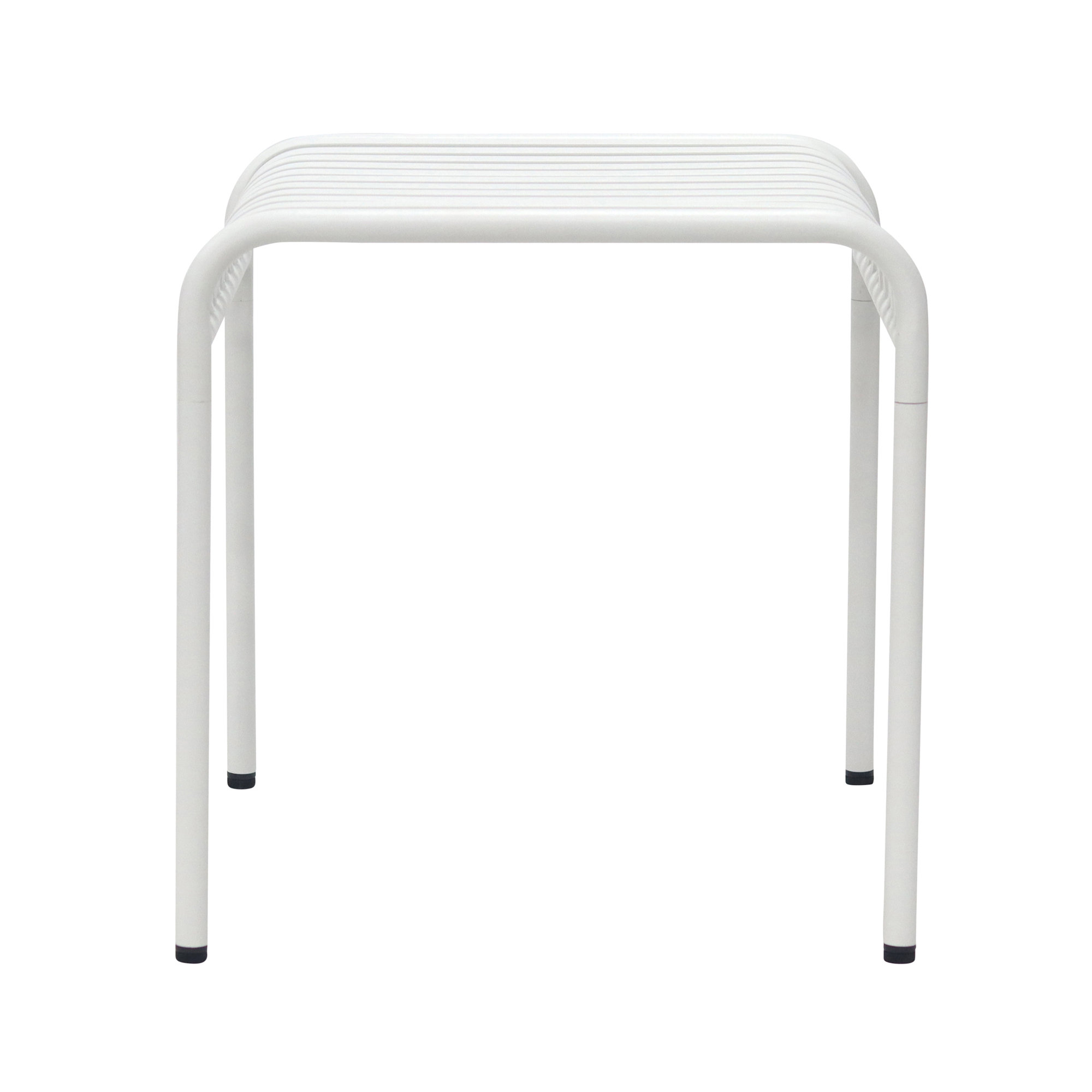 Winchester Outdoor Patio Side Table, White, White