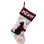 21''L LED Embroidered Linen Christmas Stocking - Cat
