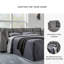 Canapé modulaire rembourré 6 pièces Ikumi-90630249-90630248
