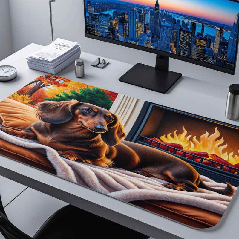 Polyester Desk Pad, 31.5x15.5