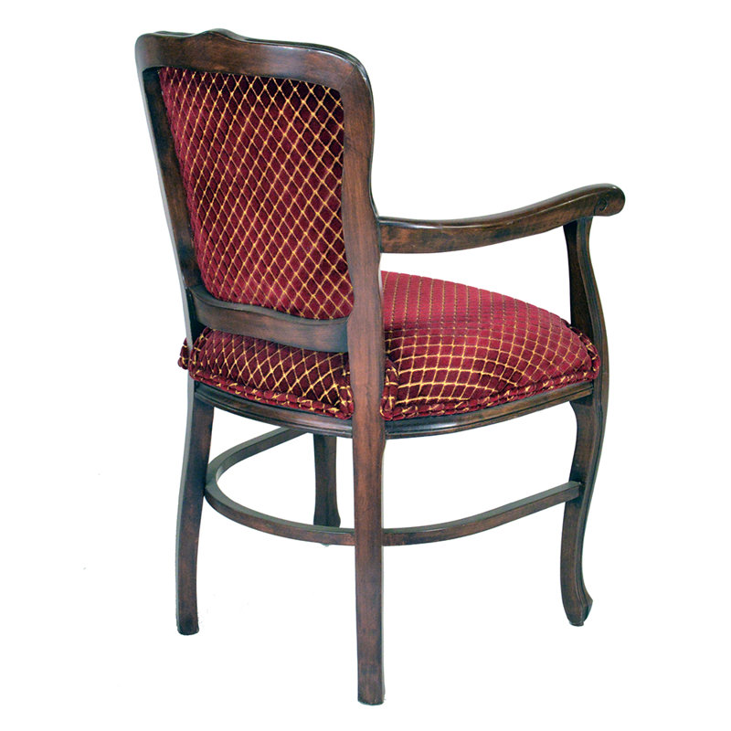 Fauteuil Donnelly Louis XV Junior Contract, Rouge / Jaune