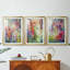 «Bold Flourish I», impression encadrée sur mesure de qualité supérieure mate - 3 pièces-414502700