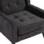 Fauteuil capitonné à dossier large rembourré-1592346153