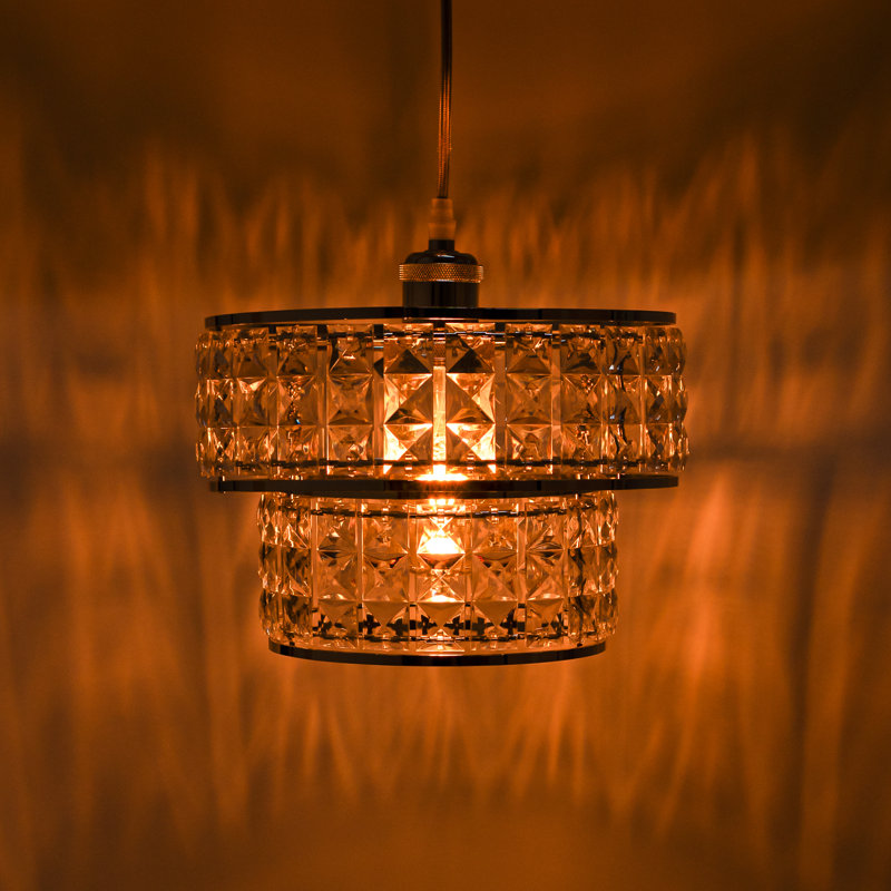 Innoteck 17cm H Plastic Pendant Shade ( Uno ) in Clear