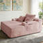 Méridienne convertible avec rembourrage moelleux, accoudoirs larges et coussins décoratifs pour un confort et un style ultimes-131277181
