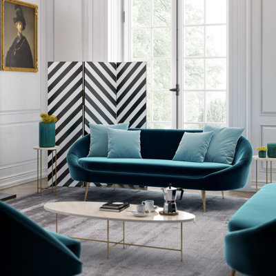 89.7'' Velvet Sofa