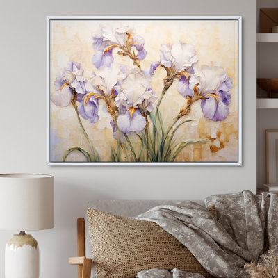 Beige minimalisme iris pétales radieux III