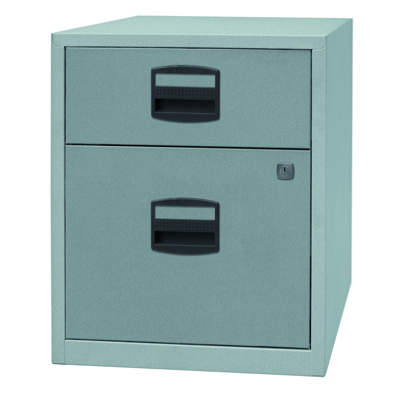 41.3cm Wide 2 -Drawer File Cabinet, Silver