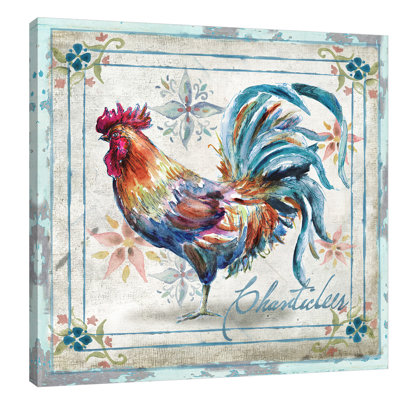 " Watercolor Rooster " by Tre Sorelle Studios