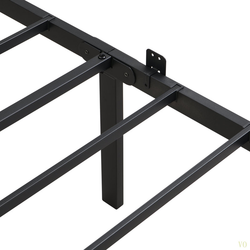 King Size Metal Bedframe, King, Dark Brown
