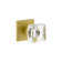 Viaggio Quadrato Hammered Texture Rosette Single Dummy with Quadrato Crystal Knob