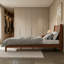 Cadre de lit en bois, cadre de lit plateforme avec tête de lit haute cannelée et support à lattes, lit plateforme à profil bas, cadre de lit plateforme moderne, aucun sommier requis, lit avec rangement sous le lit pour la chambre à coucher-934600186-934600187