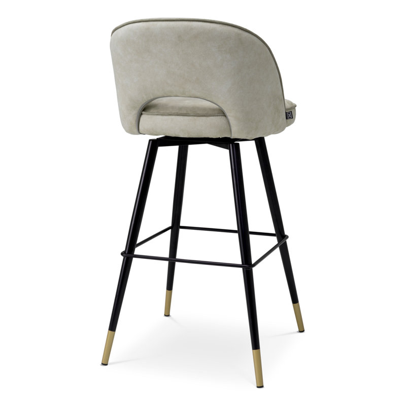Cliff Upholstered Stool with Metal Frame, Bar Stool (30.91" Seat Height)