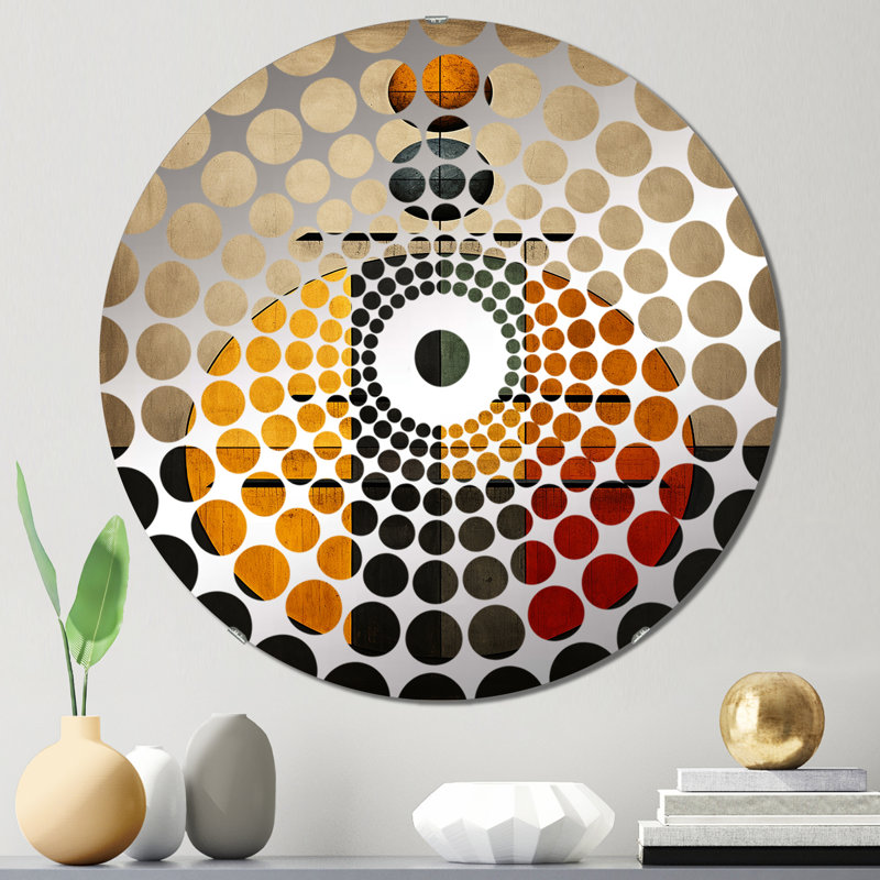 Sammi - Miroir décoratif à cercles concentriques, 23,6 po x 23,6 po