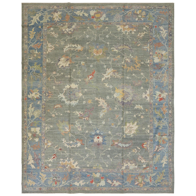 Oushak Rugs One-of-a-Kind Rectangle 12'2" X 15' Area Rug