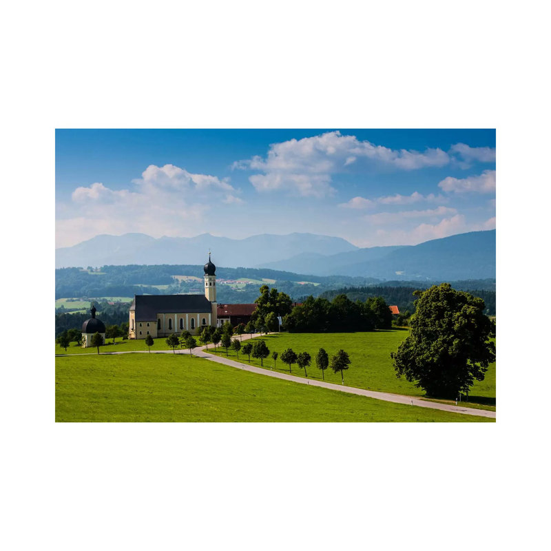 Germany, Bavaria, Alps, Church Irschenberg by Mikolaj Gospodarek - Wrapped Canvas Print, 66.04 cm H x 45.72 cm W x 3.175 cm D