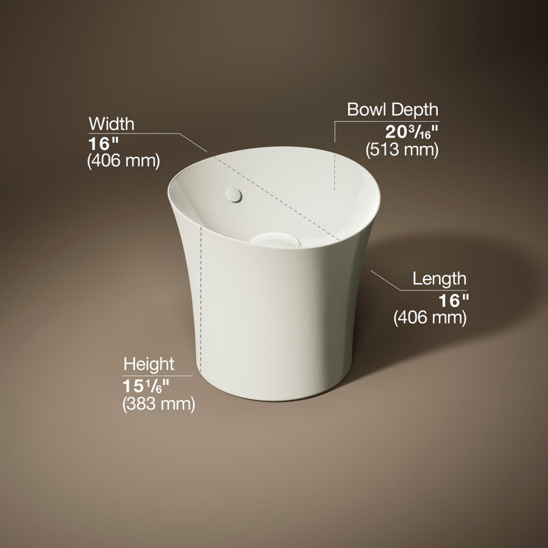 Veil® Lavatory, Biscuit