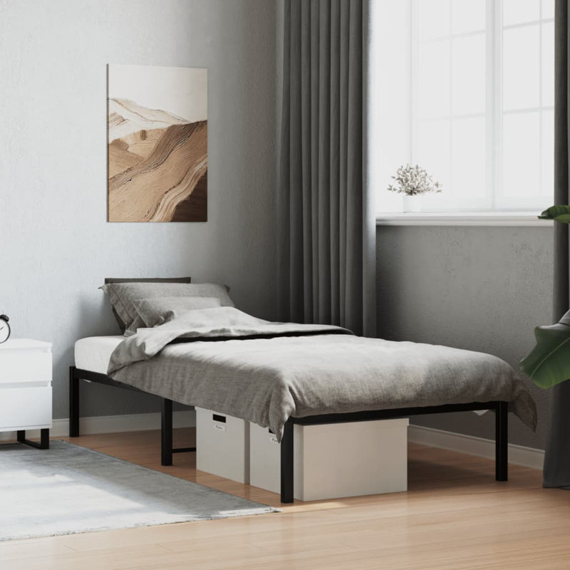 Akenside Bed, European Single (90 x 200cm), Black