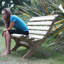 Lauryn Solid Wood Pine Outdoor Bench
