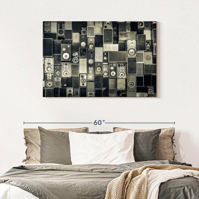 Abarca mosaïque de haut-parleurs, H 30 po x l 45 po