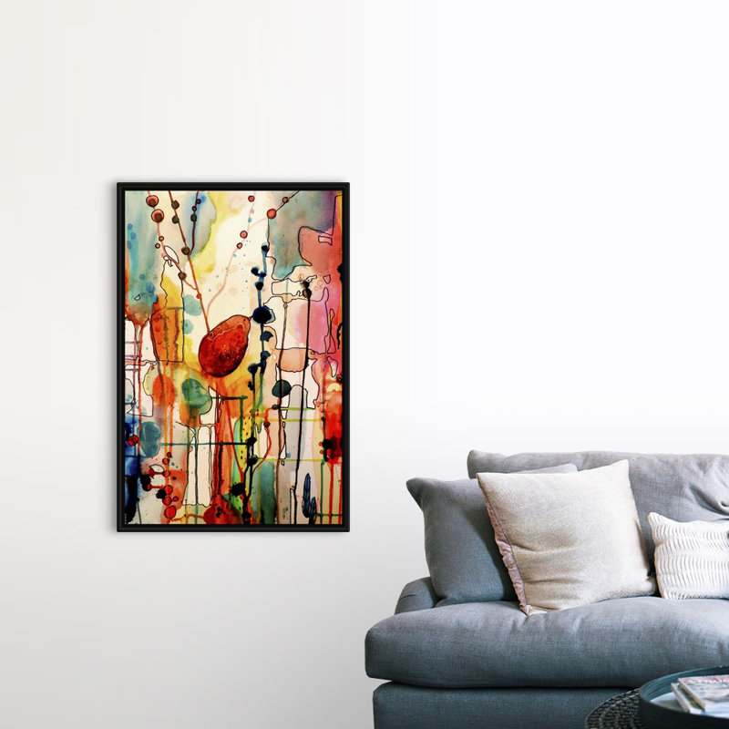 Le Troubadour - reproduction d'art sur toile, Cadre flottant noir, H 49,7 po x l 33,7 po x P 1,75 po