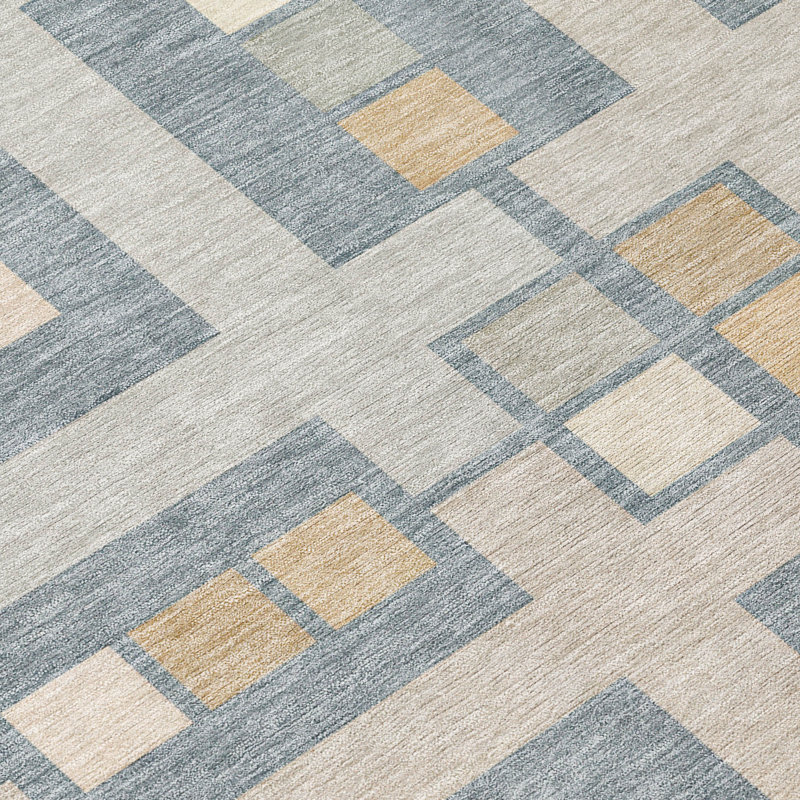 Machine Washable Indoor/Outdoor Chantille ACN2889 Geometric Rug, Sky, 2'6" x 3'10"