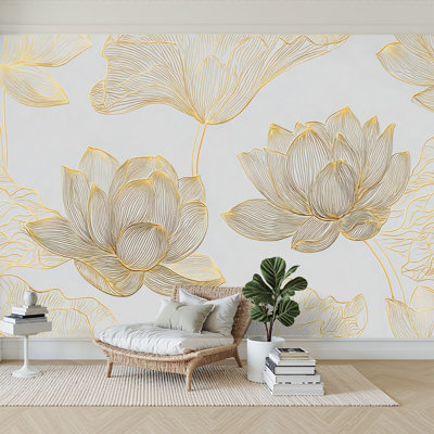 Papier peint auto-adhésif moderne l 96 po x H 69 po Peel and Stick pour chambre à coucher