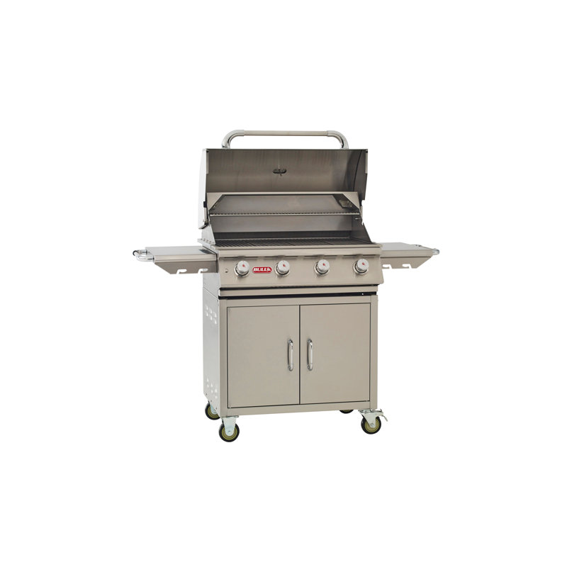 Barbecue autoportant au gaz naturel Lonestar à 4 brûleurs avec armoire Bull Outdoor Products, Gaz naturel