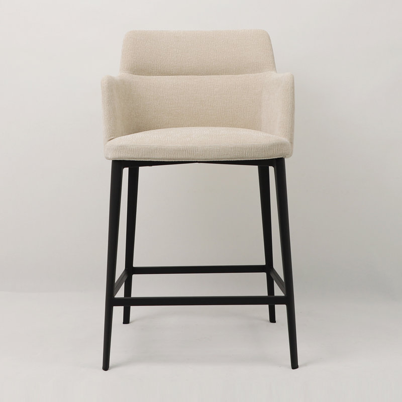 Jahnke Earle Bar & Counter Stool, Counter Stool (25" Seat Height), Toasted Oatmeal