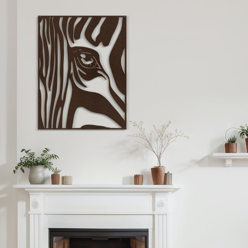 Wall Decor Metal, Bronze, 30" H x 20" W x 0.05" D