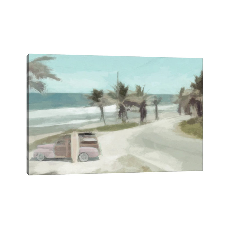 Woody On The Coast by Noah Bay - Wrapped Canvas Painting, 30.48 cm H x 45.72 cm W
