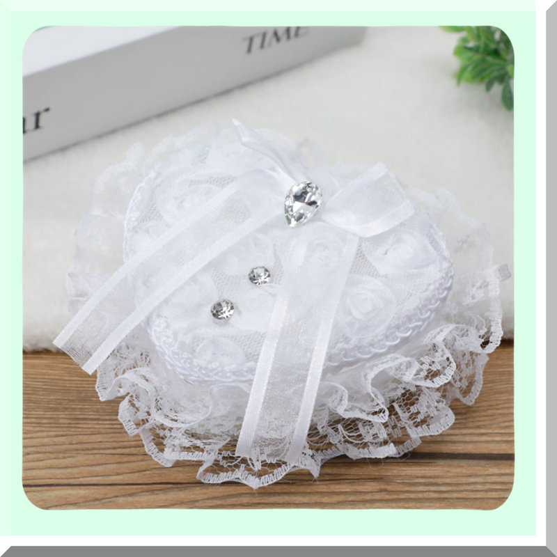 Elegant Wedding Ring Pillow Holder for Ceremony