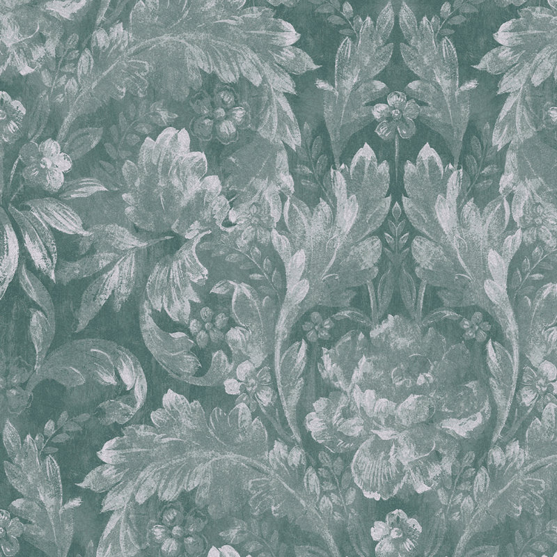 Apolline 33' L x 21" W Wallpaper Roll, Jade Green