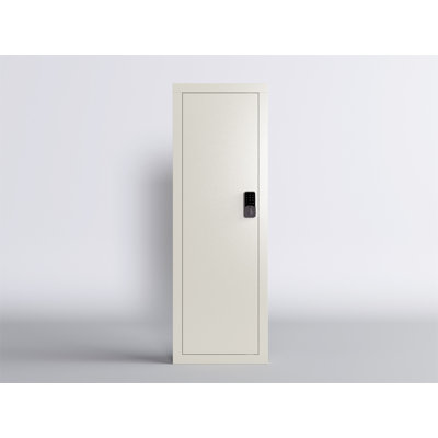 Carlstadt Metal Accent Cabinet, Wall Gun Safe, Quick-Access Rifle Safe with Removable Shelf and Digital Keypad