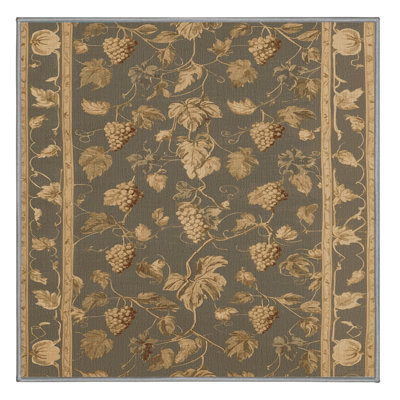 Tapis brun français lavable à la machine