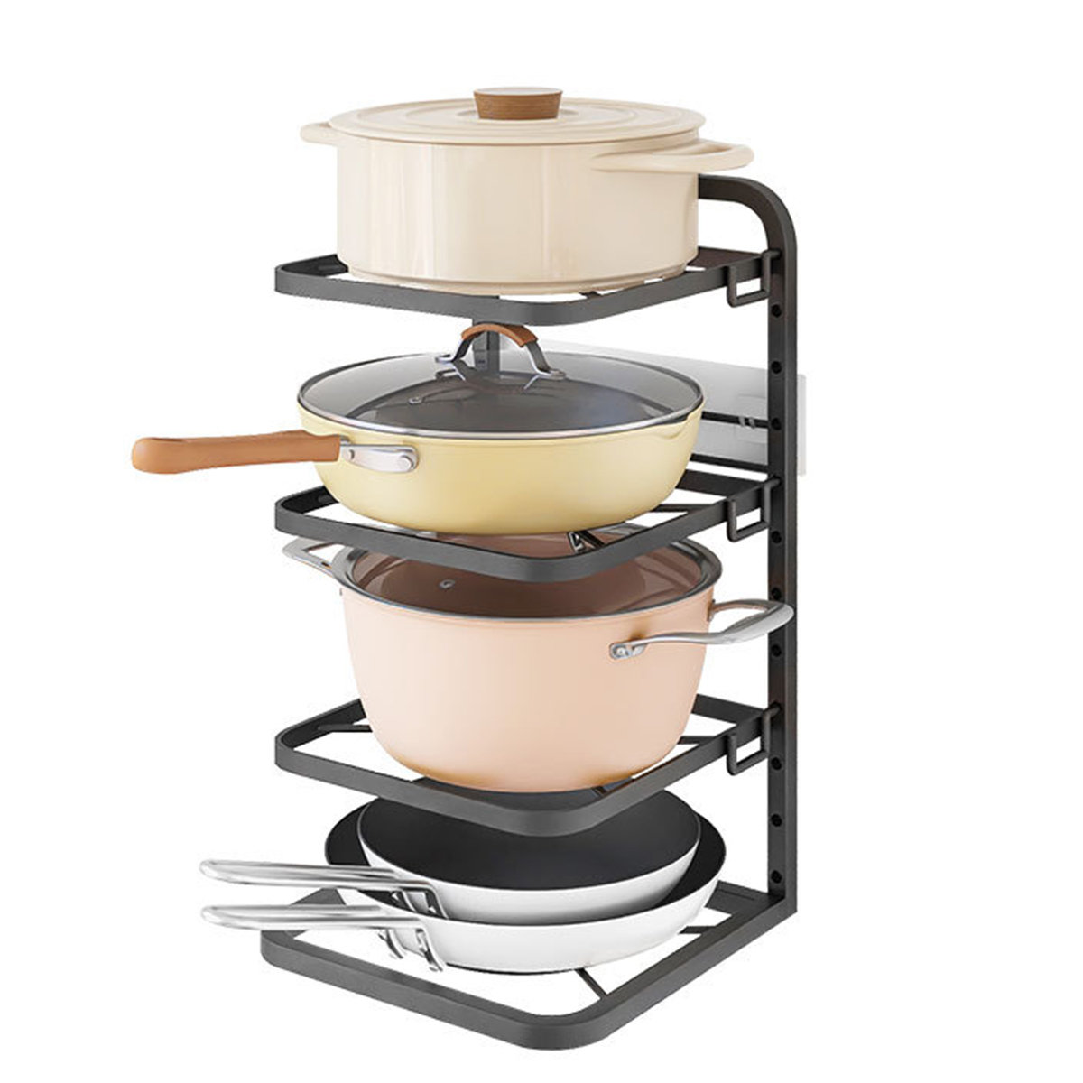 Prep & Savour Freestanding Pot Rack | Wayfair