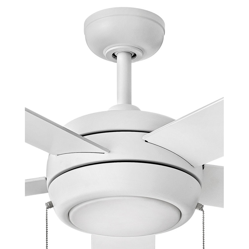 Ventilateur de plafond standard à DEL à 5 pales de 60 po avec chaîne de traction et ensemble d'éclairage Croft
