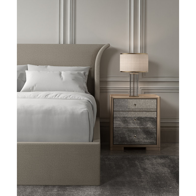 Beauty Sleep Upholstered Standard Bed, Queen, Cream