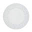 Ensemble de 4 assiettes de présentation blanches 13 ", décorées de coquillages