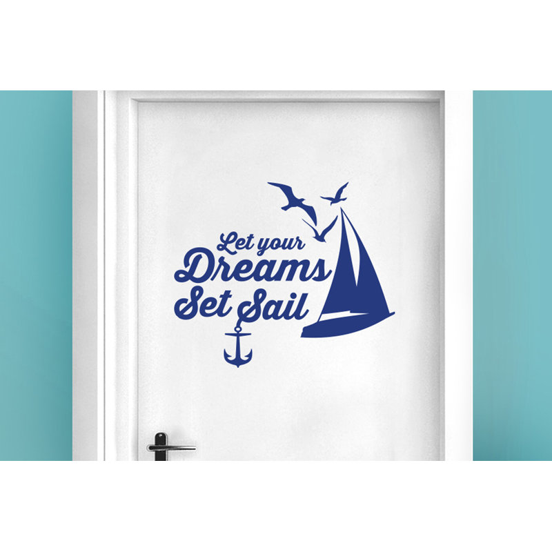 Nautical & Beach Wall Decal, Dark Blue