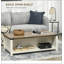 Table basse rustique de salon avec rangement et tiroir HOMcom