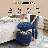 Storage Ottoman With Padded Seat, Modern Cotton-Linen Footrest, Round Stool For Living Room Bedroom-2106313419